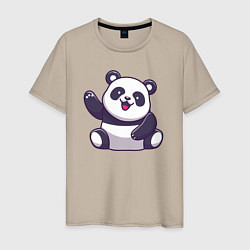 Мужская футболка Привет от панды