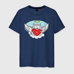 Мужская футболка Кот ангел
