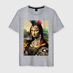 Мужская футболка Punk Mona Lisa is covered in tattoos