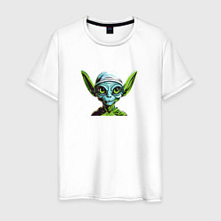 Мужская футболка Зеленый инопланетянин