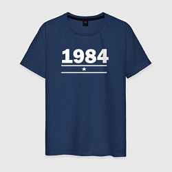 Мужская футболка 1984 с белой звездой