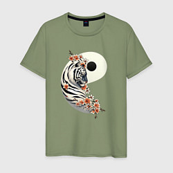 Мужская футболка Тигр - Инь