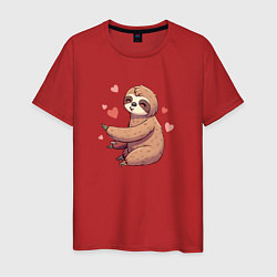 Мужская футболка Мальчик ленивец