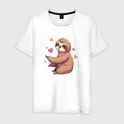 Мужская футболка Мальчик ленивец