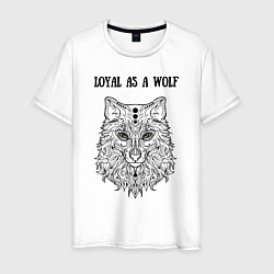 Мужская футболка Loyal as a wolf