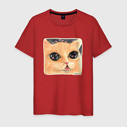 Мужская футболка Влюбленный кот