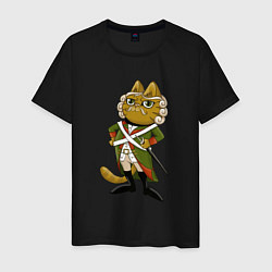 Мужская футболка Кот-солдат