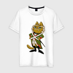 Мужская футболка Кот-солдат