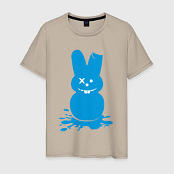 Футболка хлопковая мужская Blue bunny, цвет: миндальный