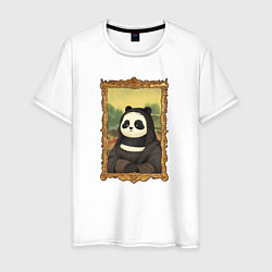 Мужская футболка Панда Мона Лиза