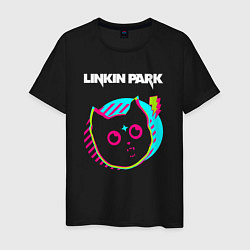 Мужская футболка Linkin Park rock star cat