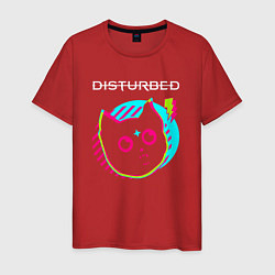 Мужская футболка Disturbed rock star cat