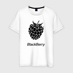 Мужская футболка Ежевика черная ягода