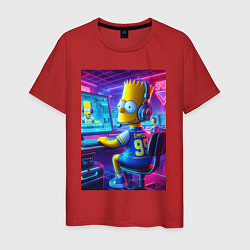 Мужская футболка Bart Simpson - esports