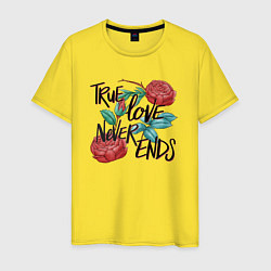 Мужская футболка True love never ends