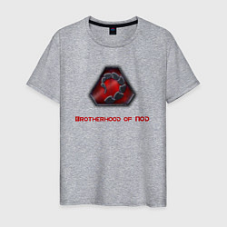 Футболка хлопковая мужская Command & Conquer: Братство НОД, цвет: меланж