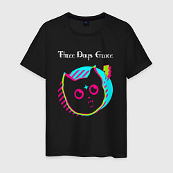 Мужская футболка Three Days Grace rock star cat