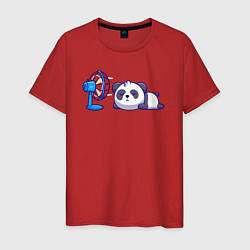 Мужская футболка Панда и вентилятор