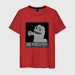 Мужская футболка One punch pepe