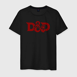 Мужская футболка Днд дракон лого