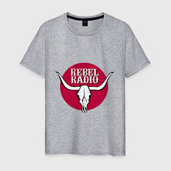Футболка хлопковая мужская Rebel Radio из GTA V, цвет: меланж