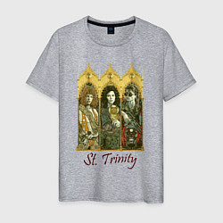 Футболка хлопковая мужская St trinity, цвет: меланж