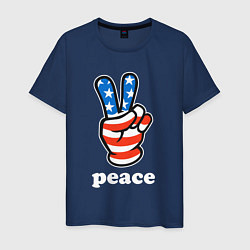Мужская футболка USA peace