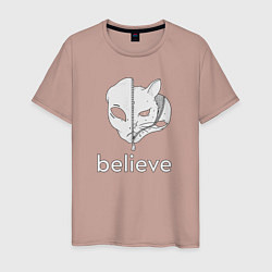 Мужская футболка Believe в котов инопланетян