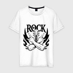 Мужская футболка Rock - guitar