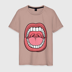 Мужская футболка Открытый рот