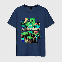 Мужская футболка Персонажи из Minecraft