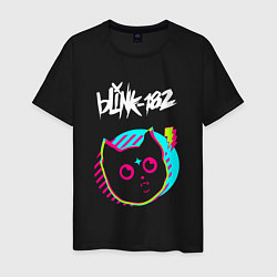 Мужская футболка Blink 182 rock star cat