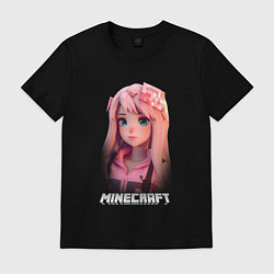 Мужская футболка Minecraft персонаж девушки
