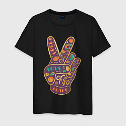 Мужская футболка Free love peace