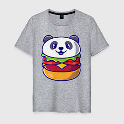 Мужская футболка Панда бургер