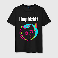 Мужская футболка Limp Bizkit rock star cat