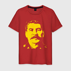 Футболка хлопковая мужская Yellow Stalin, цвет: красный