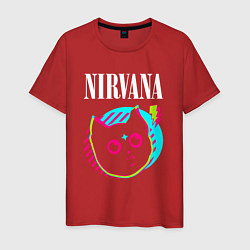 Мужская футболка Nirvana rock star cat