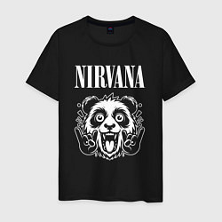 Мужская футболка Nirvana rock panda