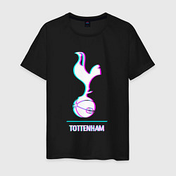 Мужская футболка Tottenham FC в стиле glitch