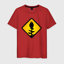 Мужская футболка Знаки опасности: медведь-сова