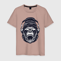Мужская футболка Music gorilla