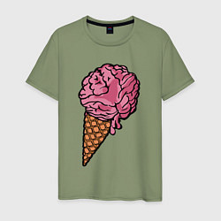 Мужская футболка Brain ice cream