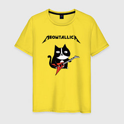 Мужская футболка Meowtallica cat