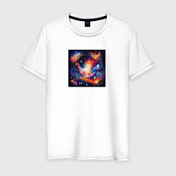 Мужская футболка Абстракция: планеты