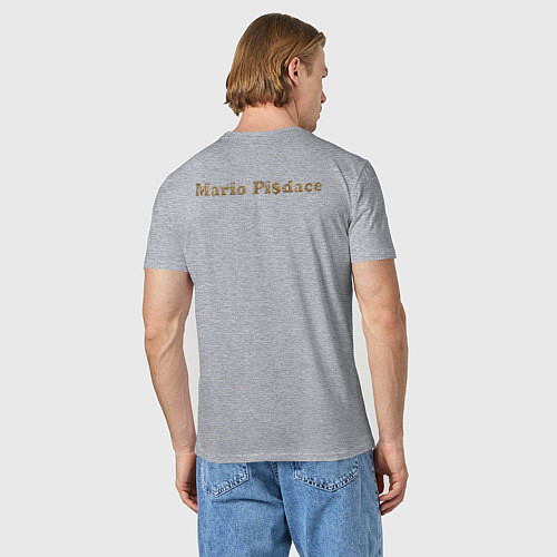 Мужская футболка Mario Pisdace / Меланж – фото 4