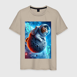 Мужская футболка Space cat - ai art