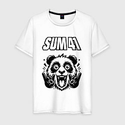 Мужская футболка Sum41 - rock panda