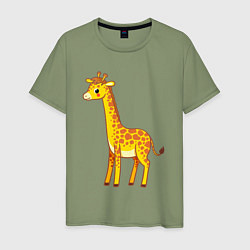 Мужская футболка Добрый жираф