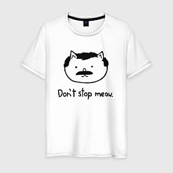 Мужская футболка Dont stop meow